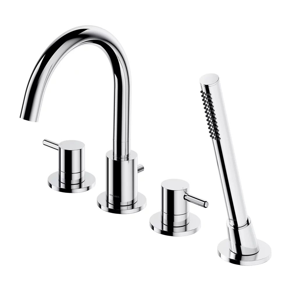 Baterie cada - dus Omnires Y 4 orificii cu set de dus