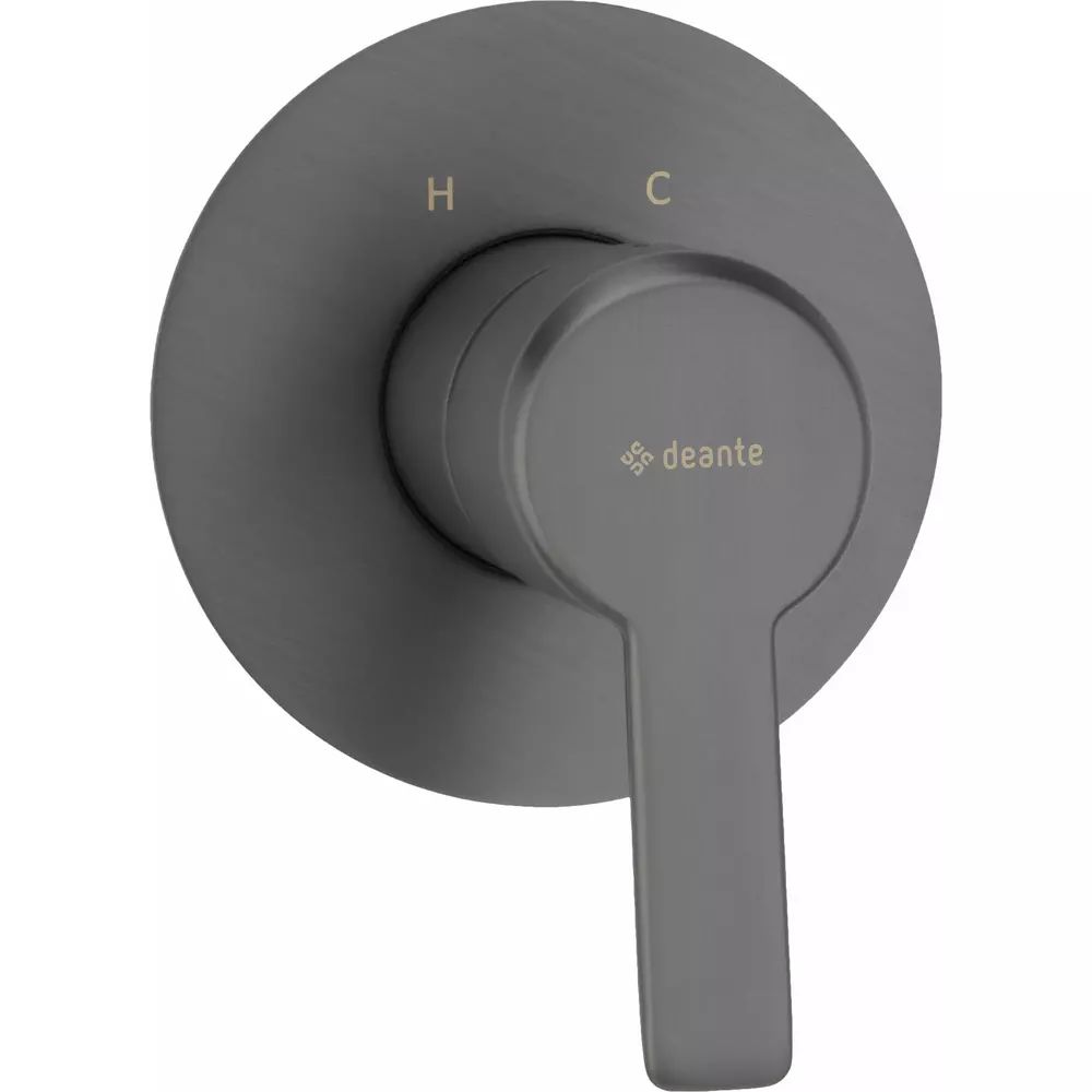 Baterie dus monocomanda incastrata Deante Arnika fara comutator de dus gri periat