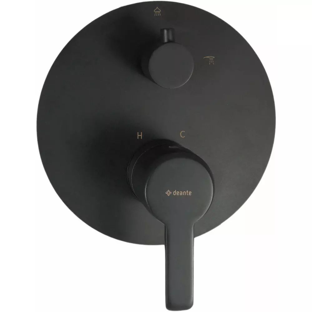 Baterie dus monocomanda incastrata Deante Arnika negru