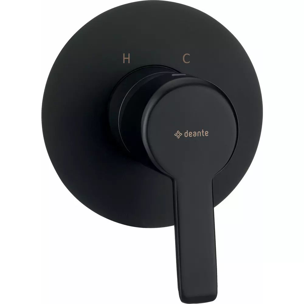 Baterie dus monocomanda incastrata Deante Arnika negru mat