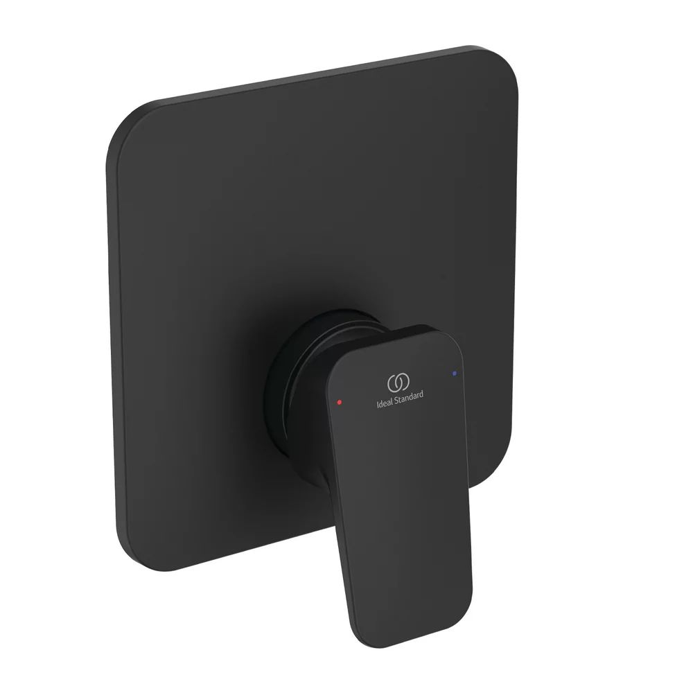 Baterie dus incastrata Ideal Standard Ceraplan negru mat cu corp ingropat
