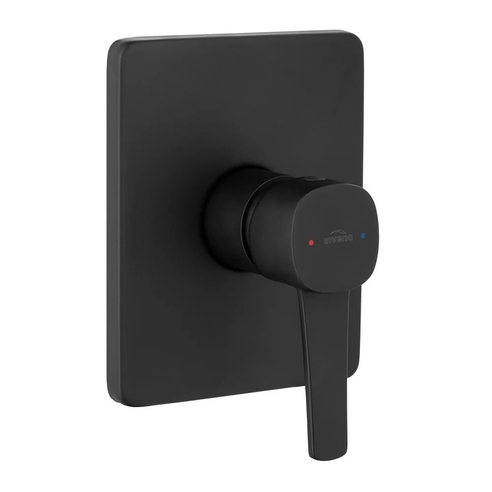 Baterie dus incastrata Invena Glamour 1 functie negru mat