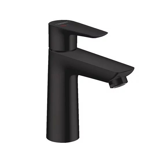 Baterie lavoar Hansgrohe Talis E 110 CoolStart negru mat cu ventil Pop-Up
