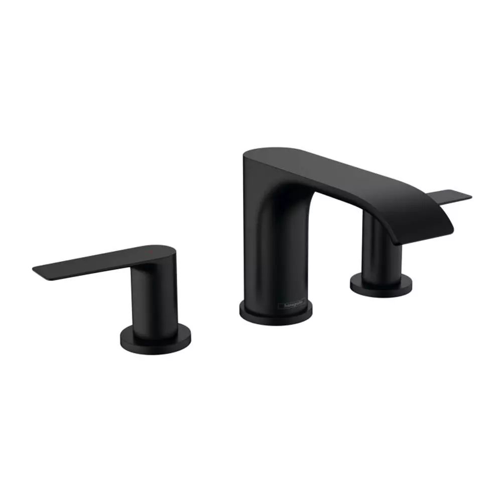 Baterie lavoar Hansgrohe Vivenis 90 cu 3 elemente si ventil Pop-Up negru mat