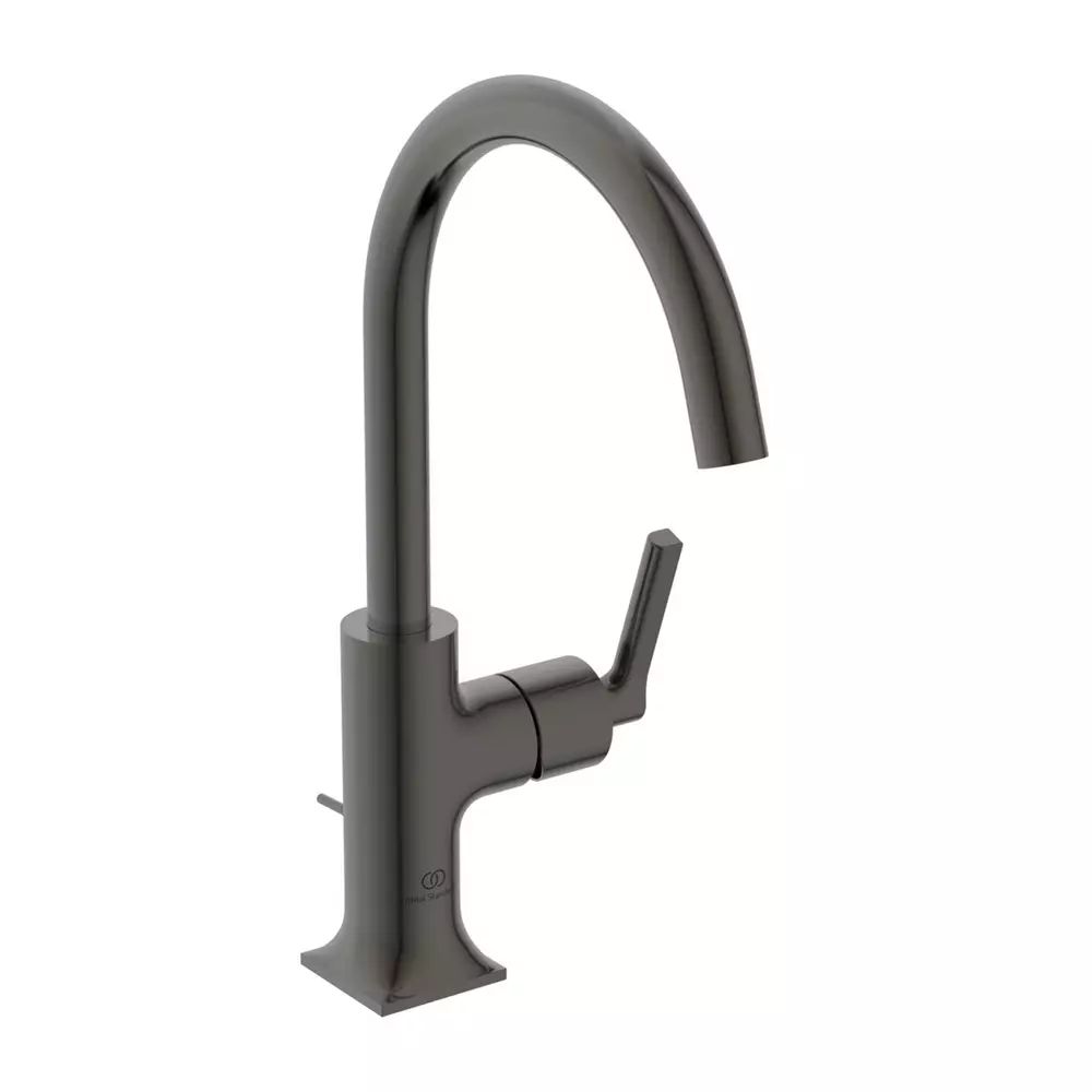 Baterie lavoar Ideal Standard Atelier Joy Neo gri Magnetic Grey cu ventil