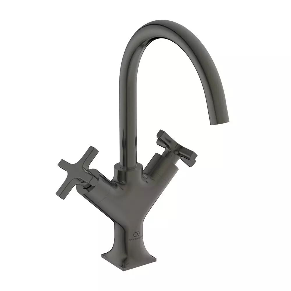 Baterie lavoar Ideal Standard Atelier Joy Neo gri Magnetic Grey cu ventil dubla comanda