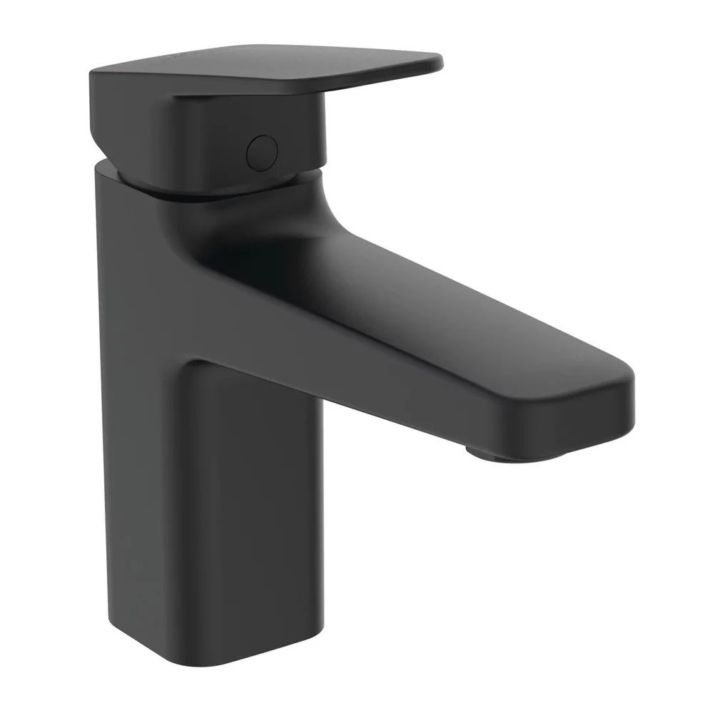 Baterie lavoar Ideal Standard Ceraplan H90 negru mat cu ventil Pop-Up metalic