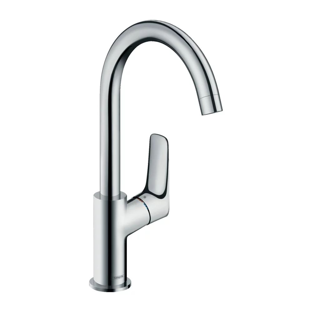 Baterie lavoar Hansgrohe Logis crom cu pipa pivotanta