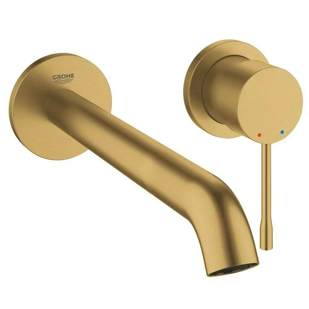 Baterie lavoar incastrata Grohe Essence 23 cm auriu periat Cool Sunrise fara corp ingropat