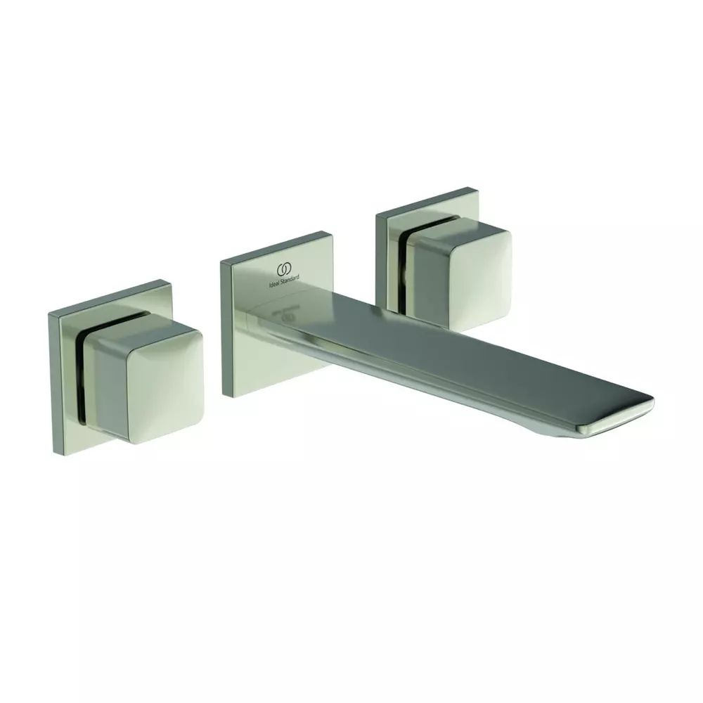 Baterie lavoar incastrata Ideal Standard Atelier Conca 180 argintiu Silver Storm cu corp ingropat