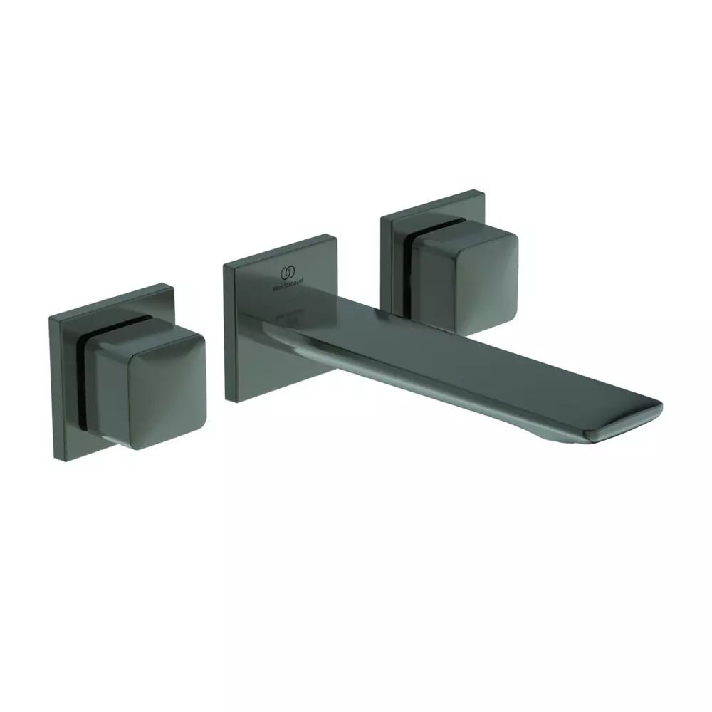 Baterie lavoar incastrata Ideal Standard Atelier Conca 180 gri Magnetic Grey cu corp ingropat