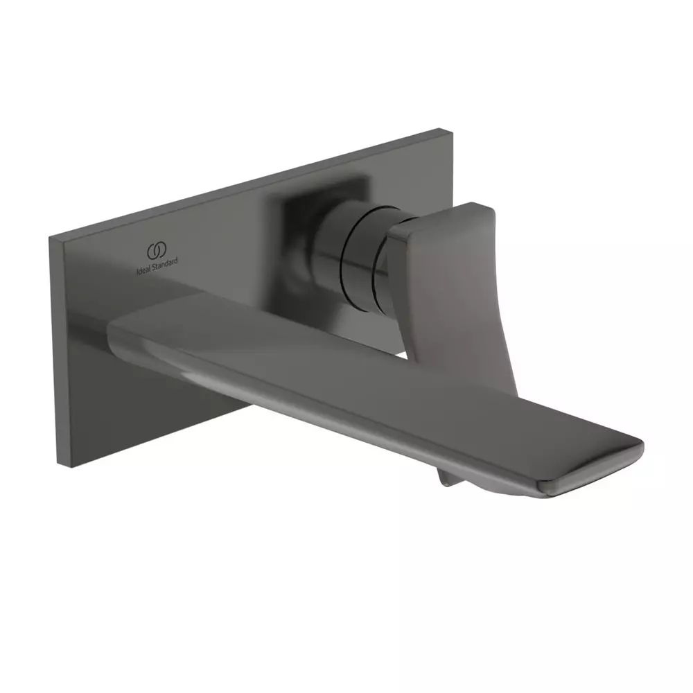 Baterie lavoar incastrata Ideal Standard Atelier Conca 180 gri Magnetic Grey fara corp ingropat