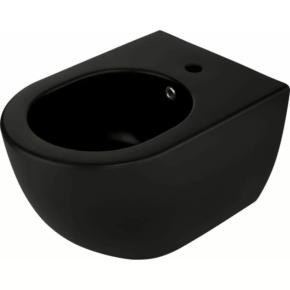 Bideu suspendat Deante Peonia negru 36x51cm