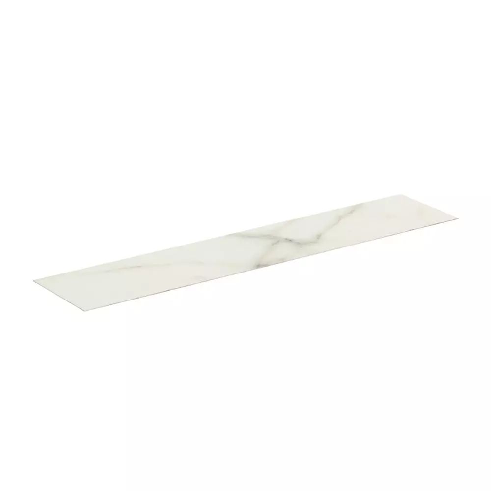 Blat ceramic pentru lavoar Ideal Standard Atelier Conca 240 cm finisaj alb marmura