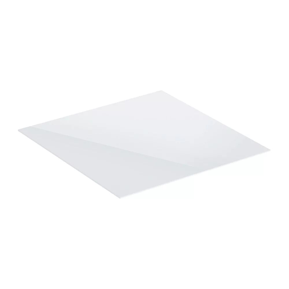 Blat Geberit One pentru mobilier mic si element lateral 45 cm sticla alba