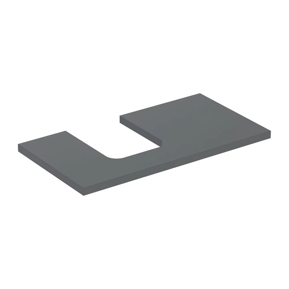 Blat pentru lavoar Geberit One cu decupaj in stanga 90 cm lava mat