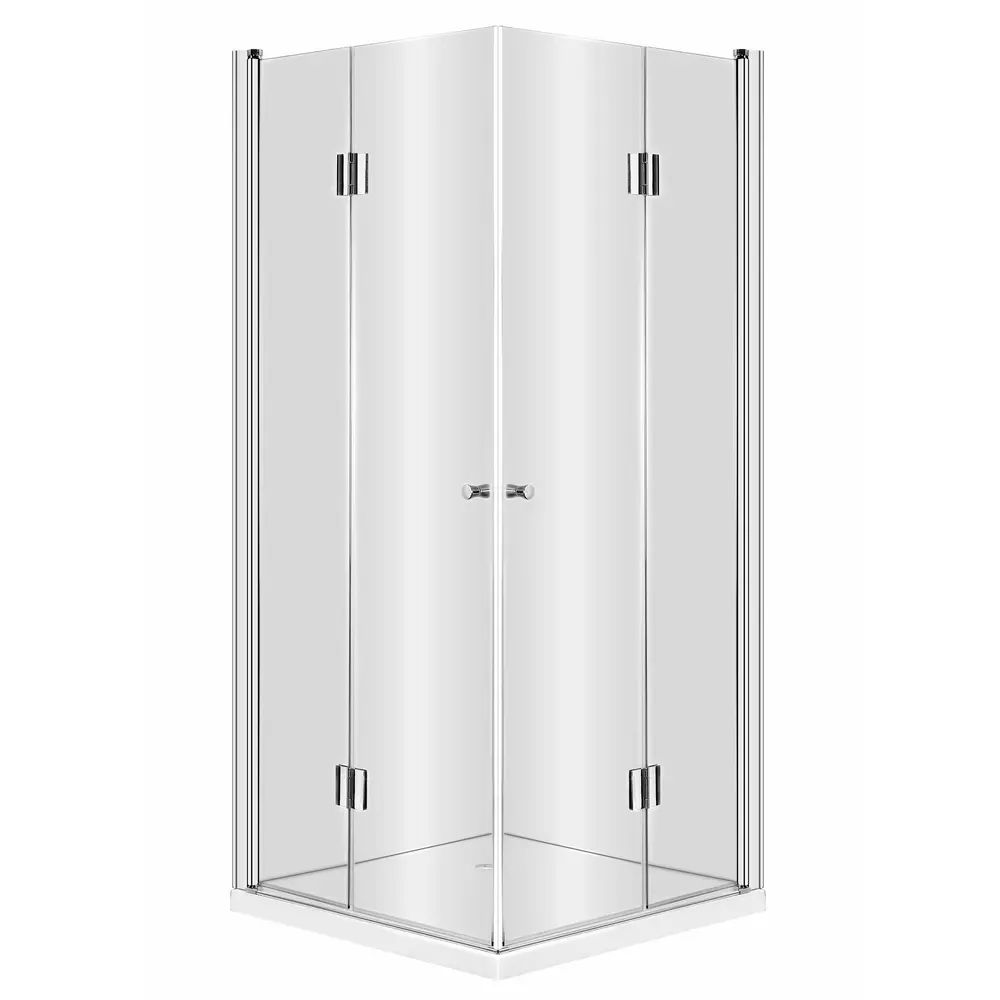 Cabina de dus patrata Deante Kerria cu usi batante 80x80cm finisaj crom