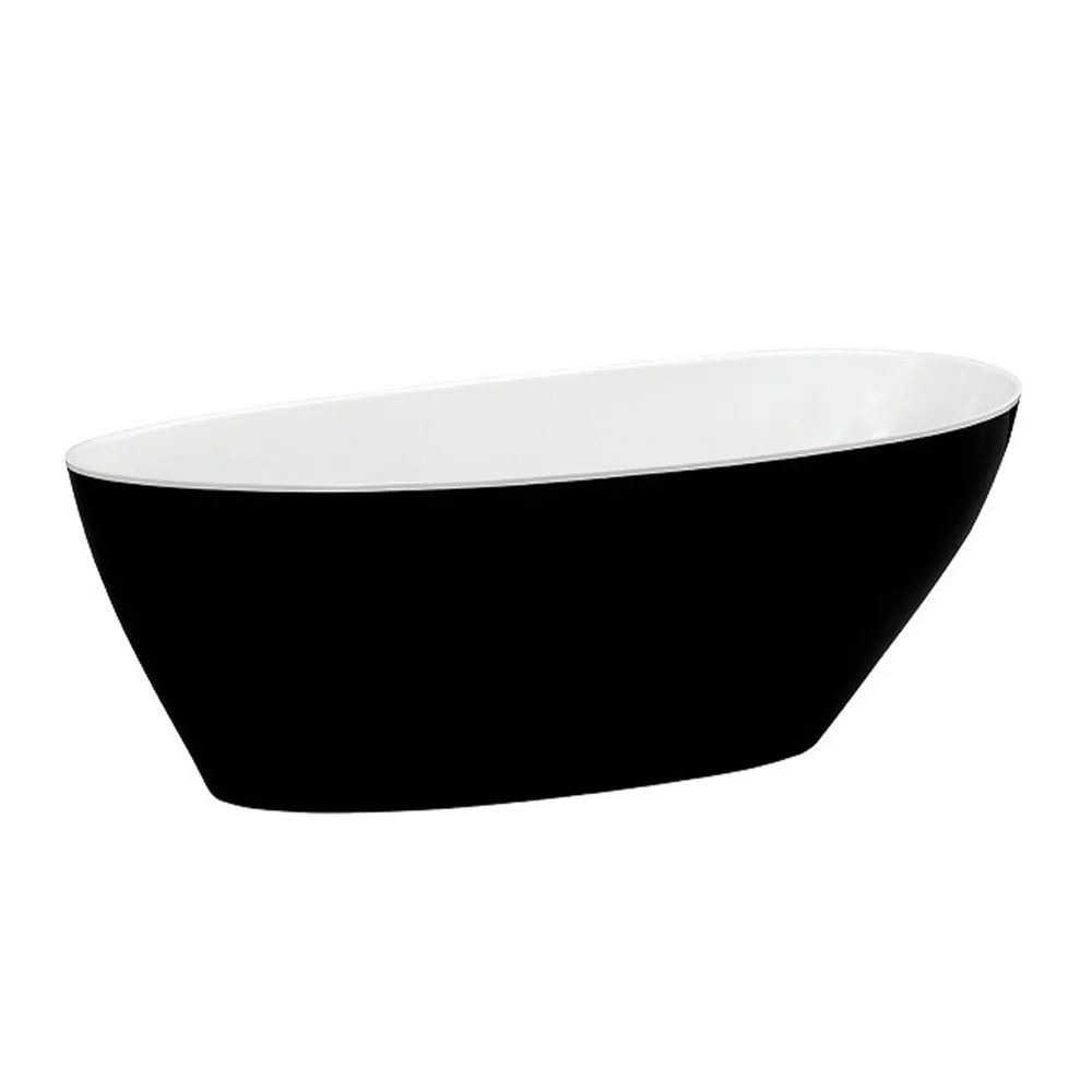 Cada freestanding Besco Goya 170x72 cm alb - negru