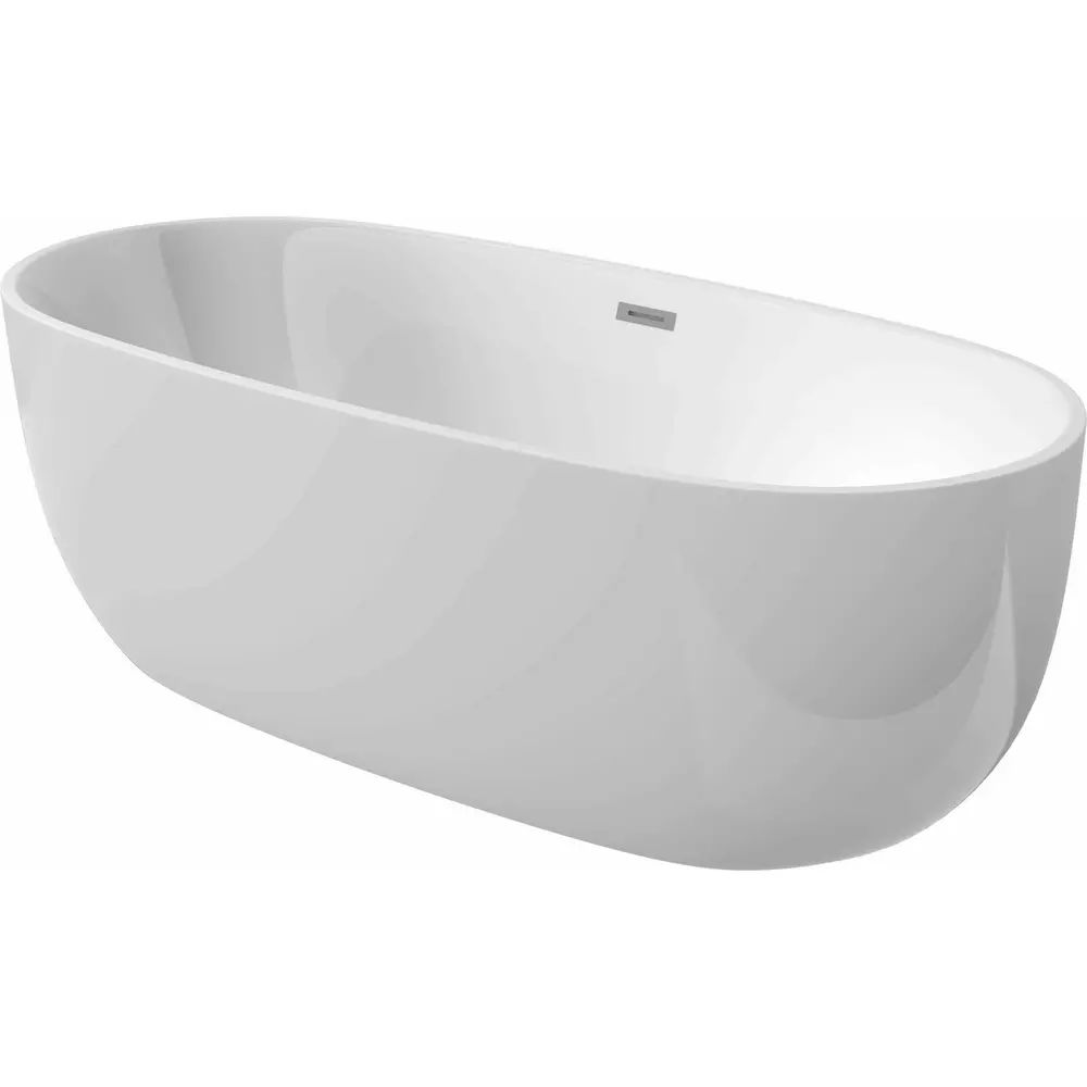 Cada freestanding din acril Deante Alpinia alb 170x80cm