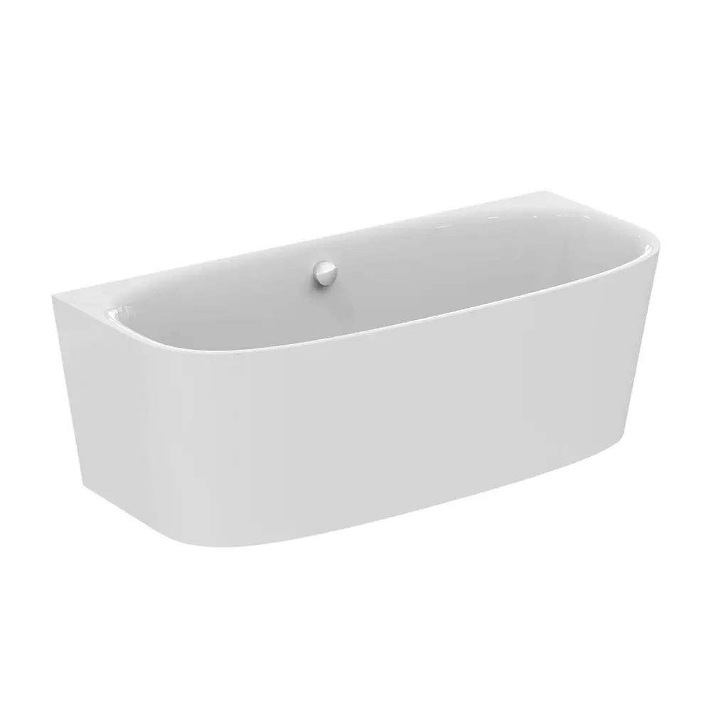 Cada freestanding Ideal Standard Atelier Dea alb lucios 180x80 cm lipita de perete, BTW