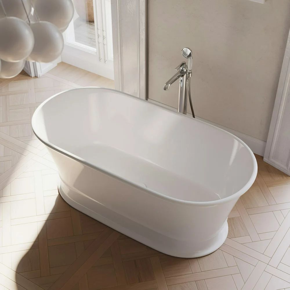 Cada freestanding Omnires Classica M+ alb 160x79 cm