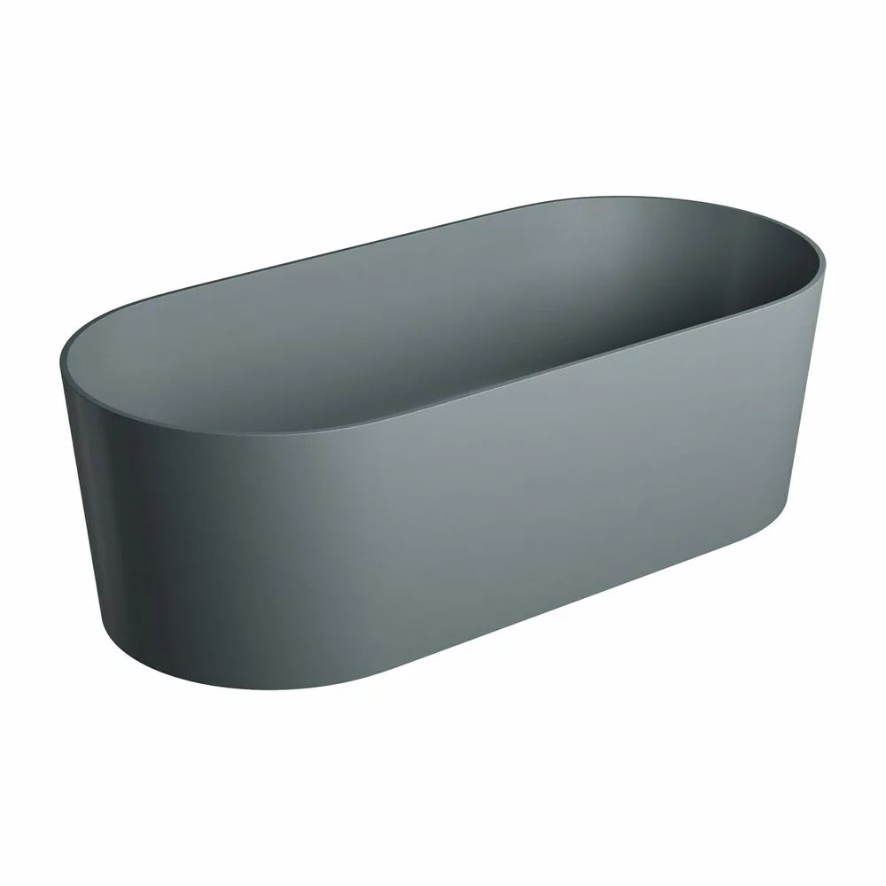 Cada freestanding Omnires Ovo M+ gri cenusiu 160x75 cm