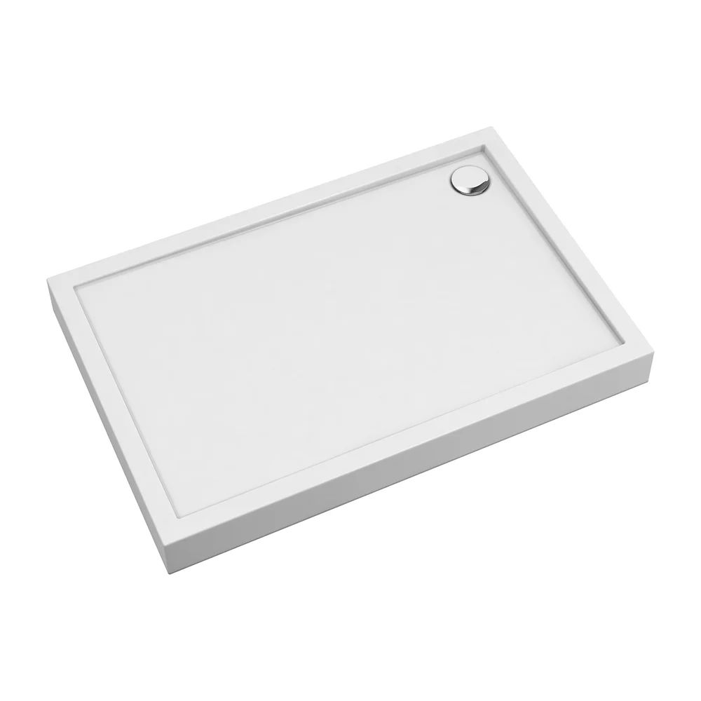 Cadita dus dreptunghiulara Omnires Camden alb 90x100 cm