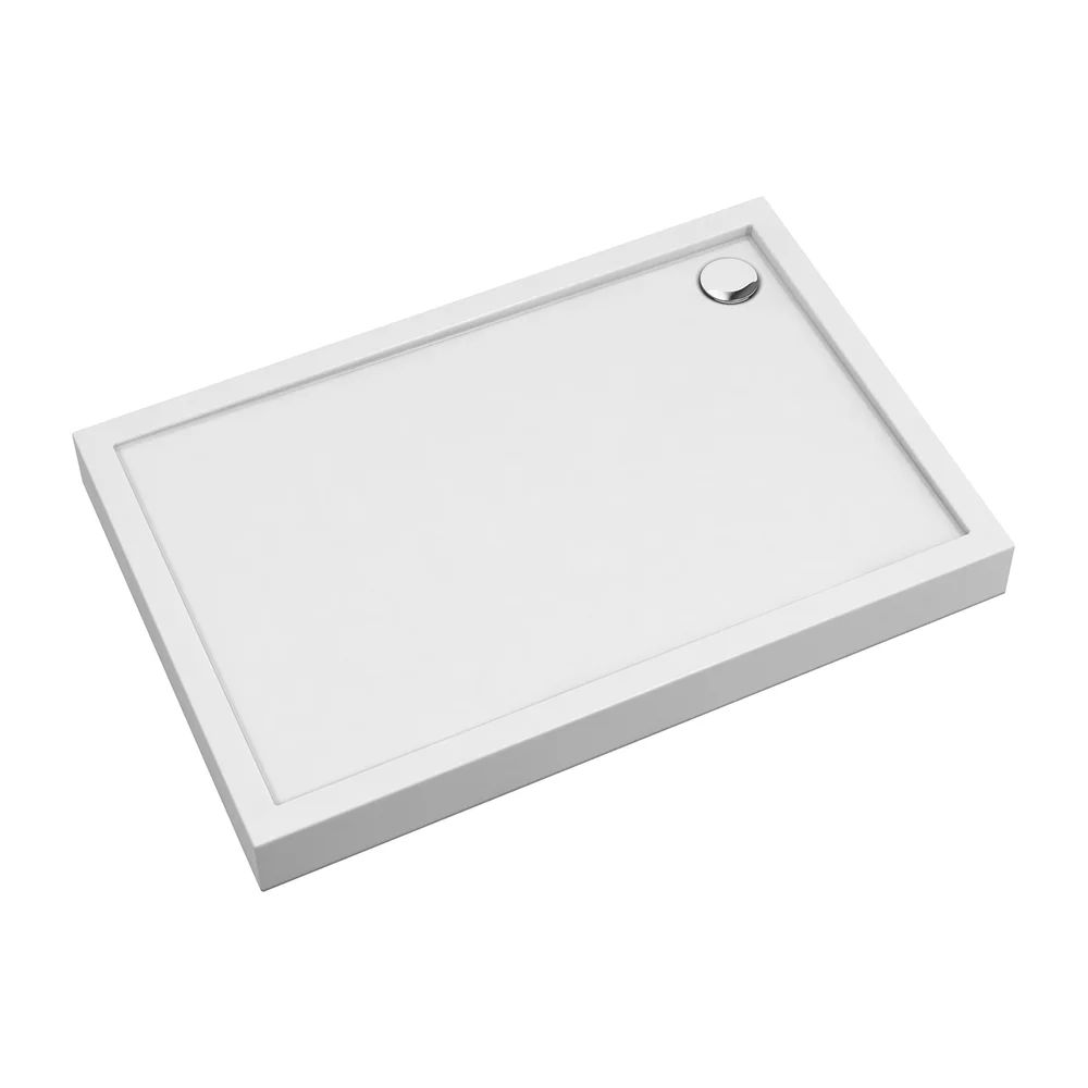 Cadita dus dreptunghiulara Omnires Camden alb 90x120 cm
