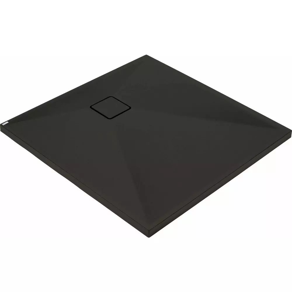 Cadita dus patrata Deante Correo negru mat 90x90 cm