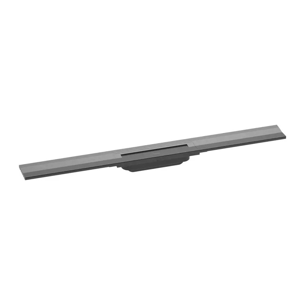 Capac pentru rigola de dus Hansgrohe RainDrain Flex ajustabil 80 cm negru - crom periat