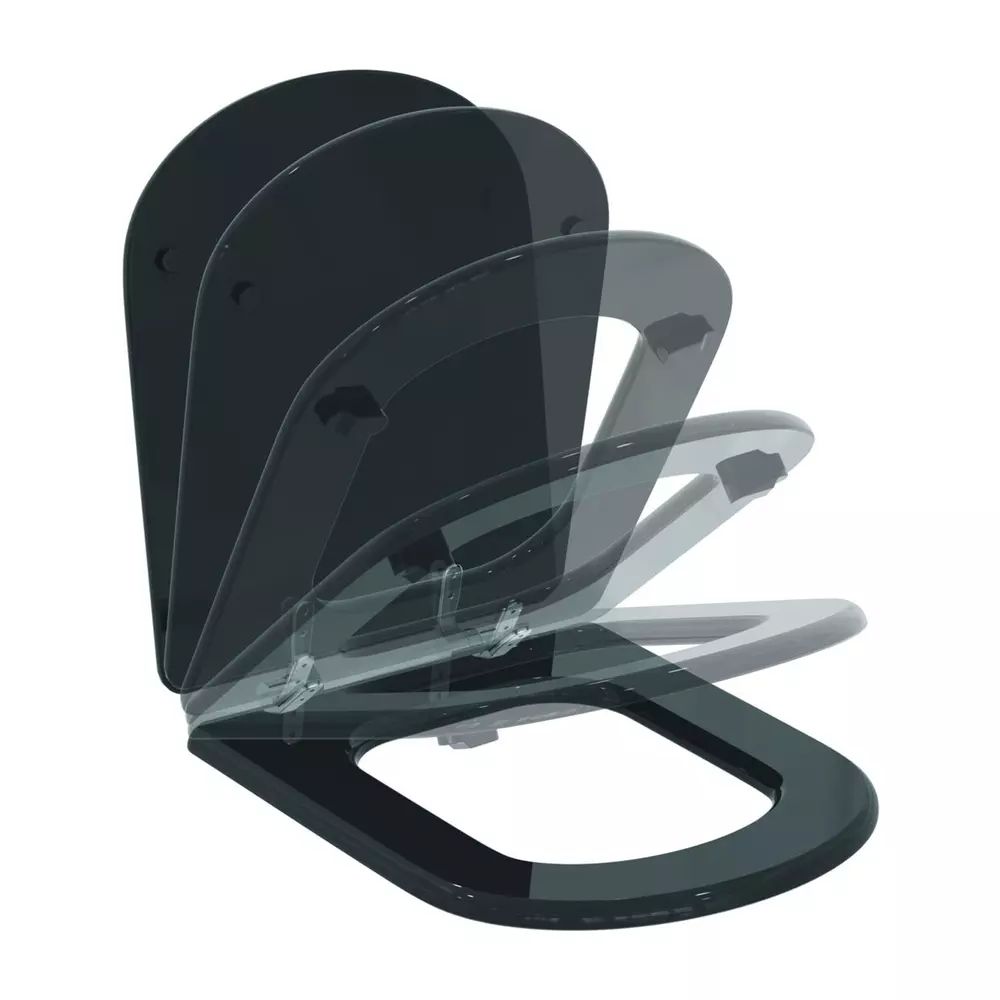 Capac WC Ideal Standard Atelier Calla softclose negru lucios
