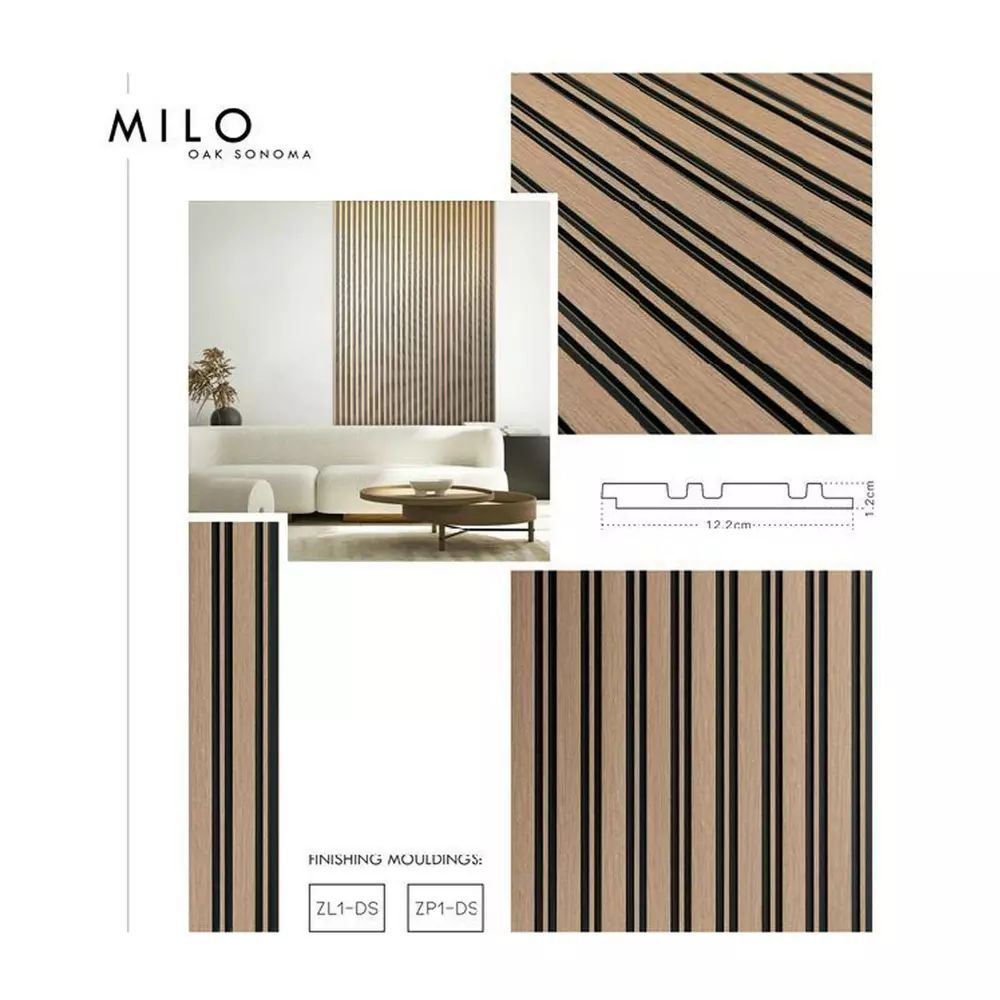 Capat panou riflaj dreapta Lamelio Milo finisaj stejar Sonoma 2.6x270 cm