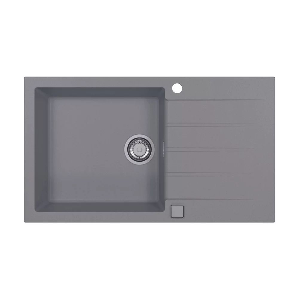 Chiuveta compozit Alveus Cadit 40 gri 86x50 cm
