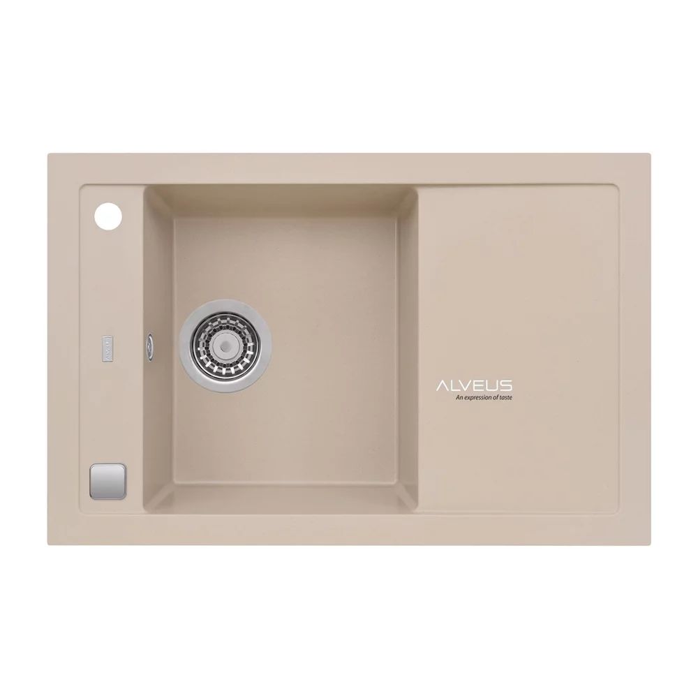 Chiuveta compozit Alveus Formic 30 Pebble bej metalizat 76x50 cm
