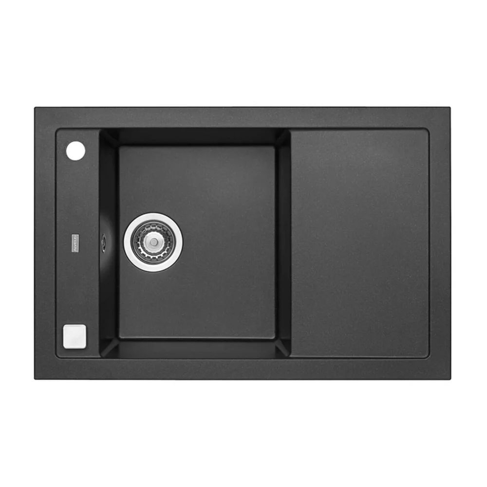 Chiuveta compozit Alveus Formic 30 Twilight negru metalizat 76x50 cm