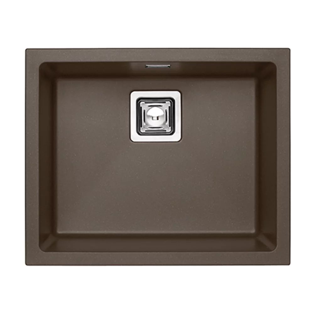 Chiuveta compozit Alveus Quadrix 50 Chocolate maro metalizat 56x46 cm