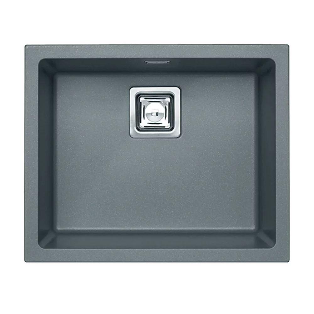 Chiuveta compozit Alveus Quadrix 50 Steel gri metalizat 56x46 cm