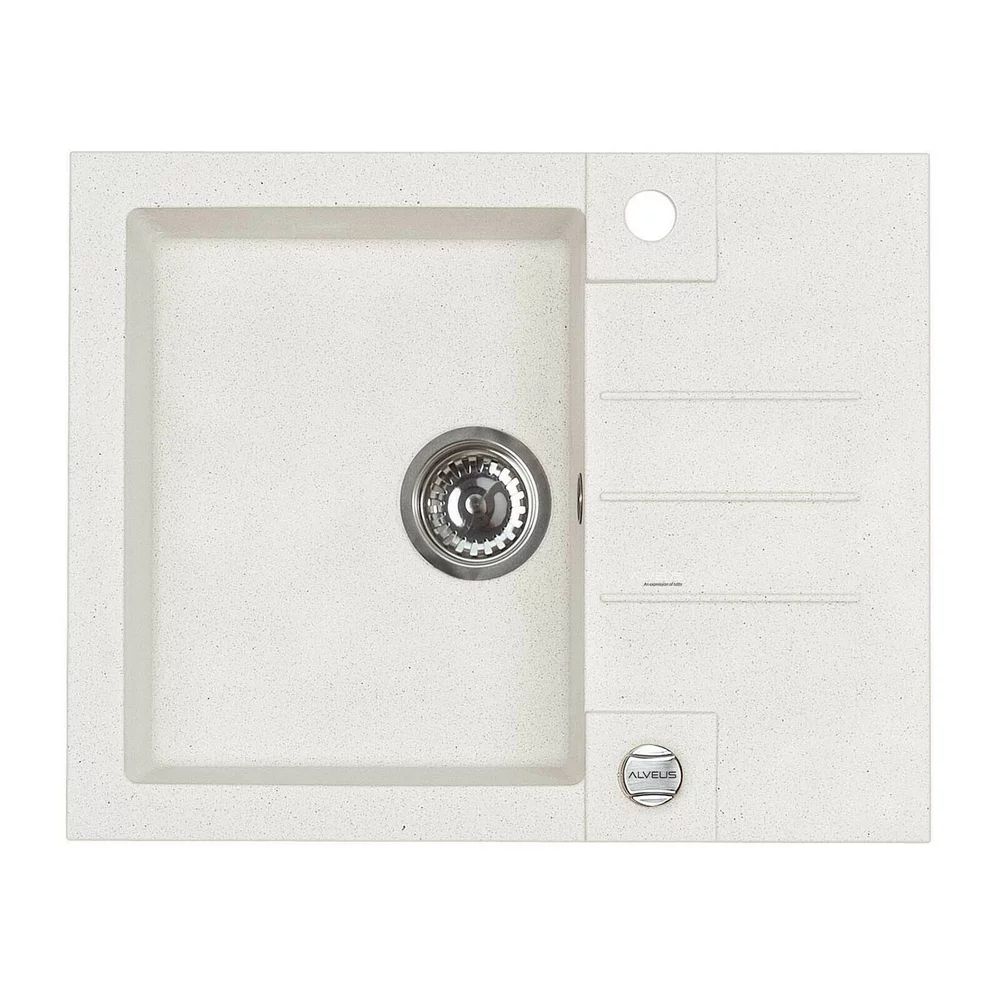 Chiuveta compozit Alveus Rock 30 alb 60x48 cm