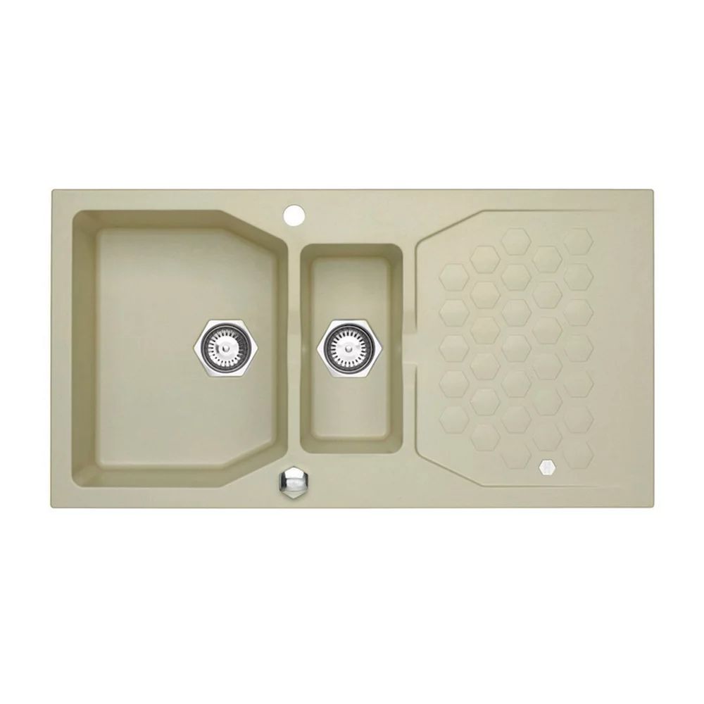 Chiuveta compozit Alveus Sensual 70 Pebble bej metalizat 98x52 cm