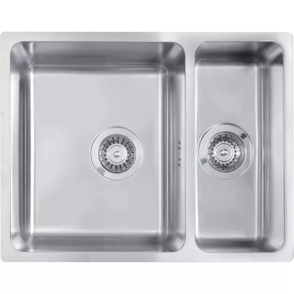 Chiuveta Deante Egeria inox satinat 2 cuve 58x44 cm