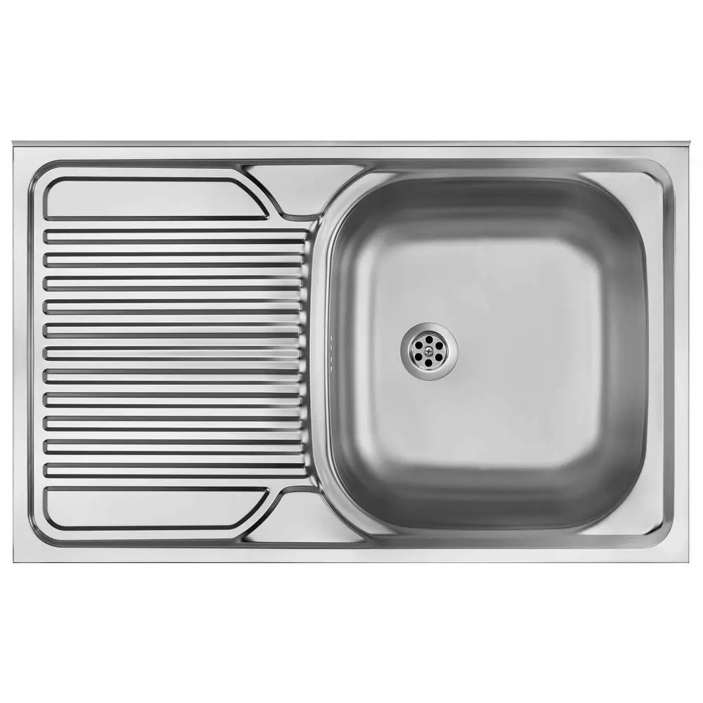 Chiuveta Deante Tango inox cu cuva orientata pe dreapta 80x50 cm