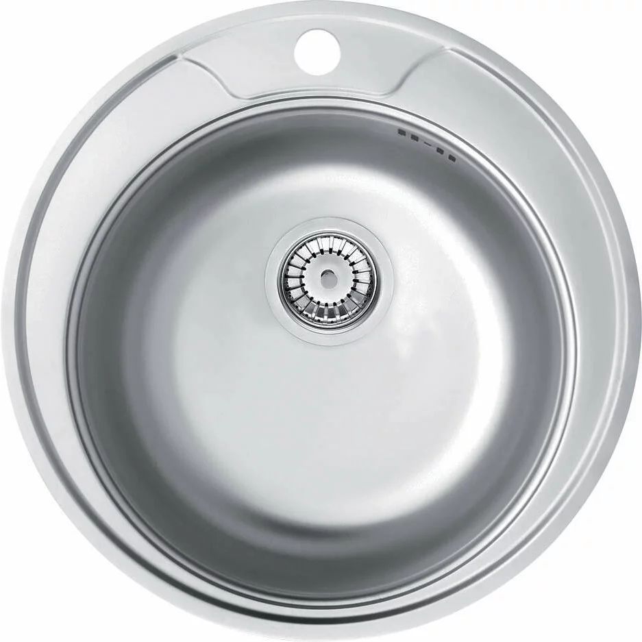 Chiuveta Deante Twist inox satinat cu diametrul 49 cm