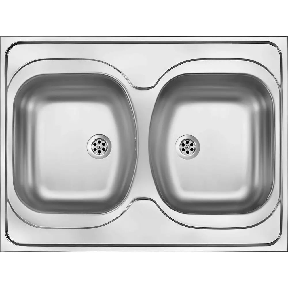 Chiuveta dubla Deante Tango inox satinat 80x60xH13 cm