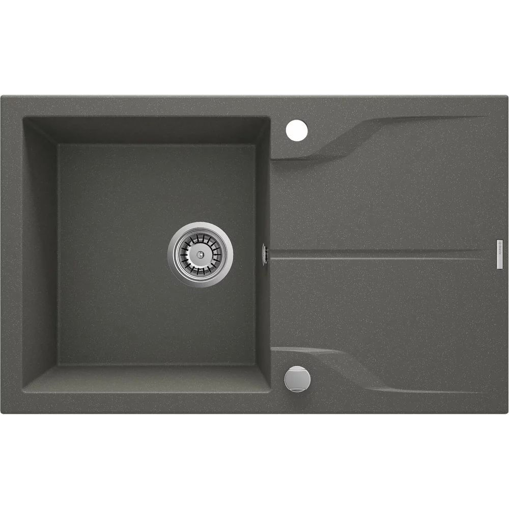 Chiuveta granit Deante Andante 1 cuva cu picurator 49x78 cm antracit