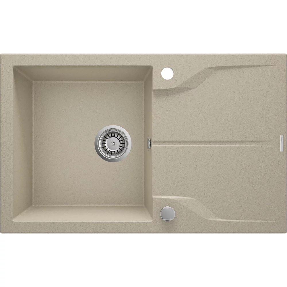 Chiuveta granit Deante Andante 1 cuva cu picurator 49x78 nisip