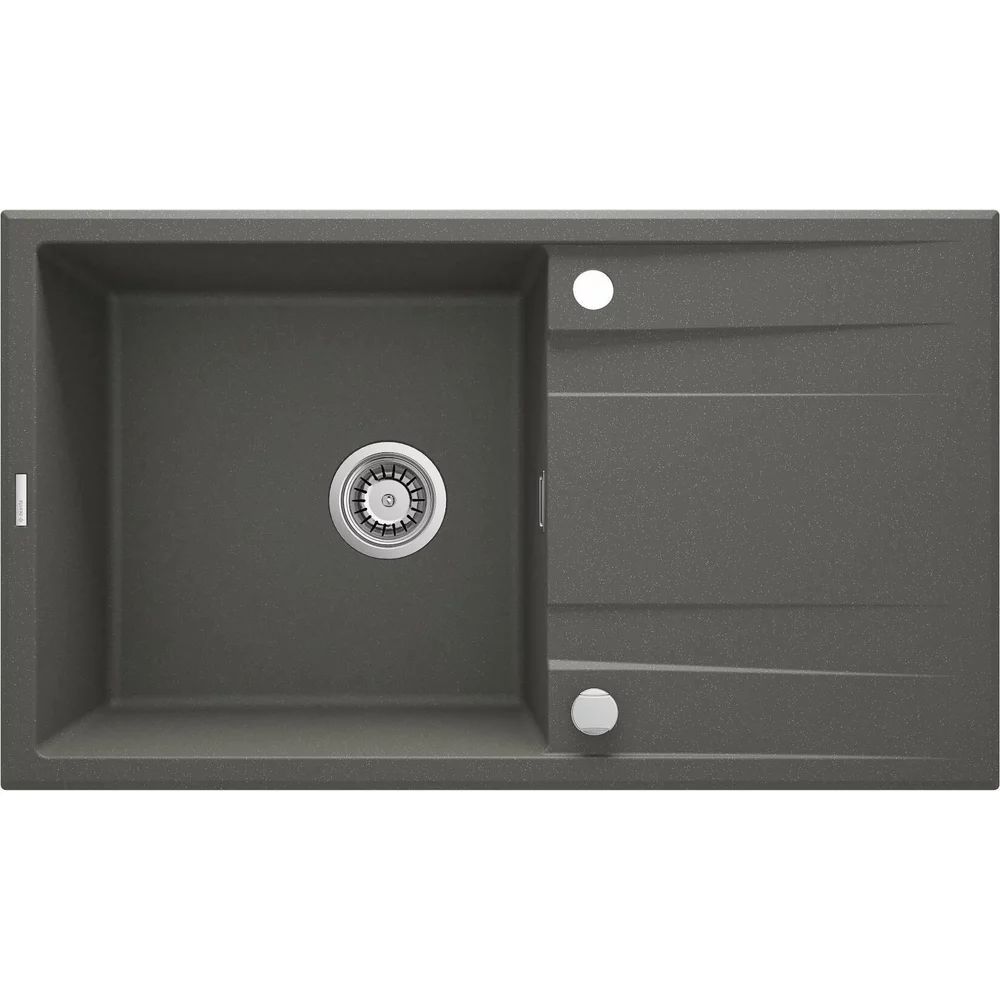Chiuveta granit Deante Eridan 1 cuva cu picurator 50x86 cm antracit