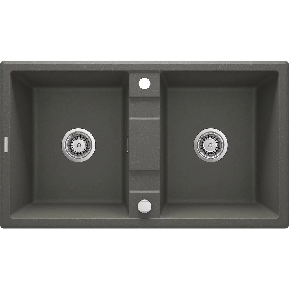 Chiuveta granit Deante Eridan 2 cuve 50x86 cm antracit