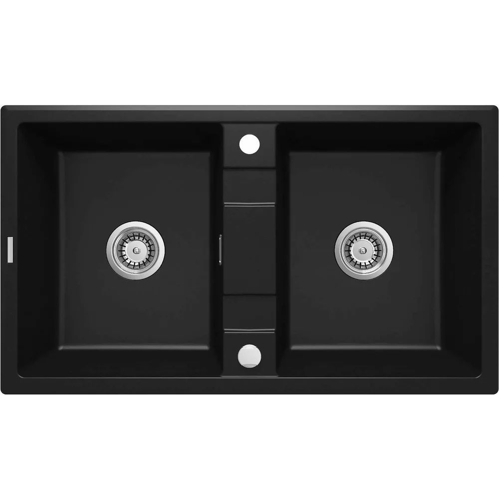 Chiuveta granit Deante Eridan 2 cuve 50x86 cm negru