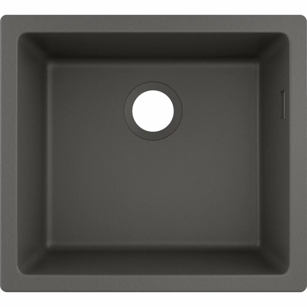 Chiuveta compozit Hansgrohe S51 SilicaTec gri piatra 50x45 cm