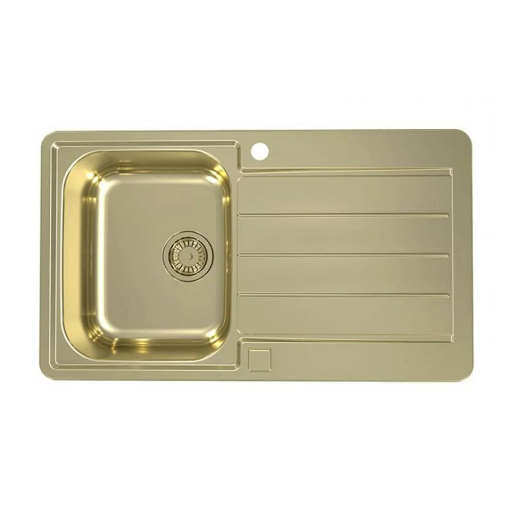 Chiuveta inox Alveus Monarch Line 20 finisaj auriu 86x50 cm